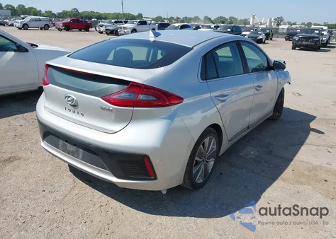 2017 Hyundai Ioniq Hybrid Limited из США, поврежденный, VIN KMHC85LC8HU023423